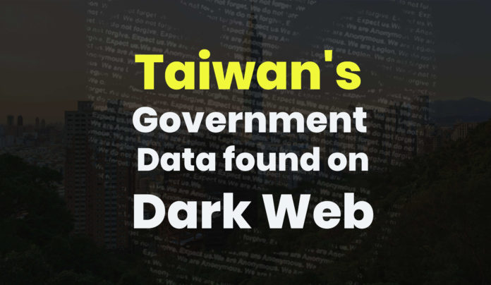 Taiwan's Government Data found on Dark Web